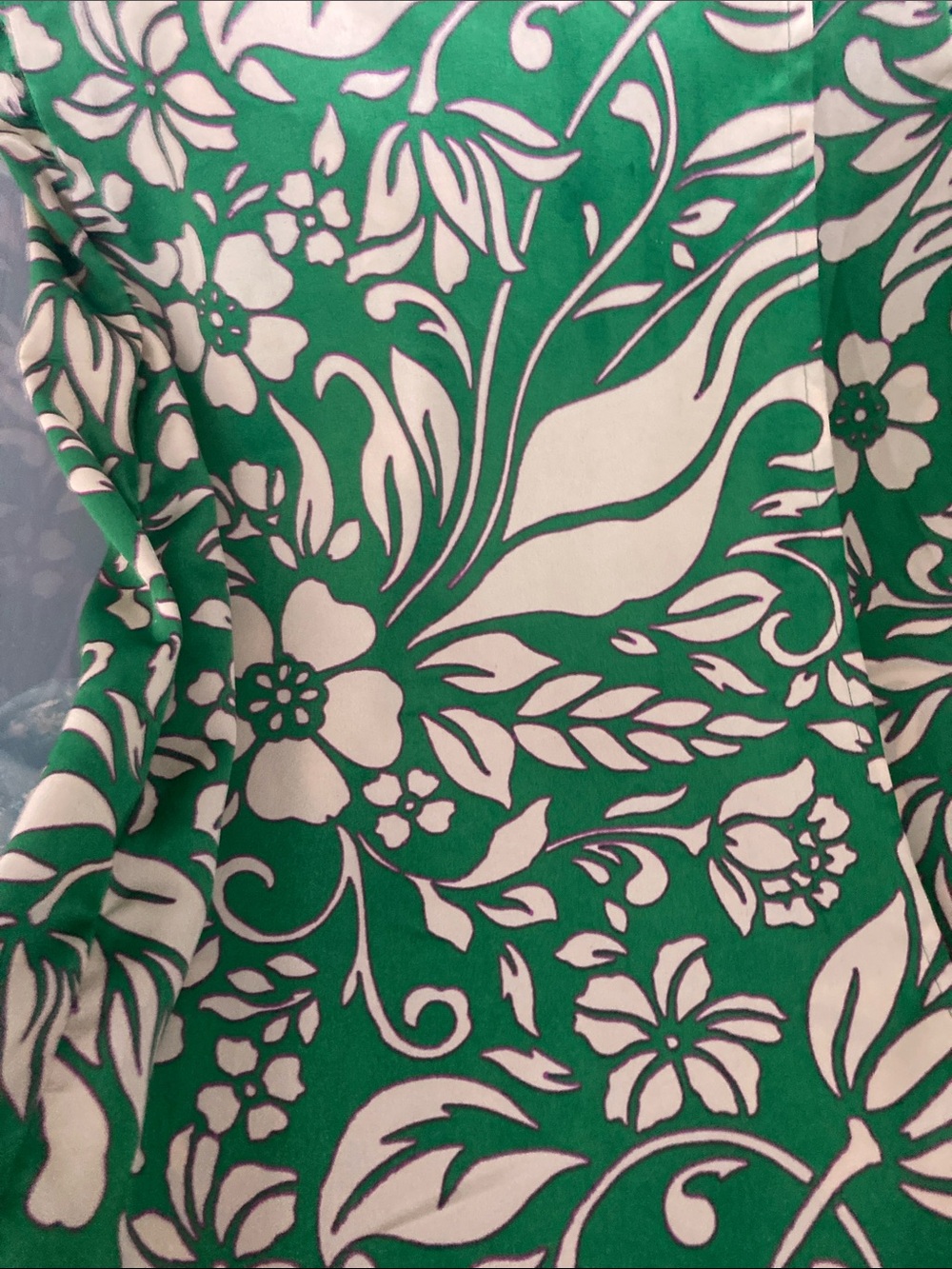 Japna Women's Green Floral Wrap Midi Skirt - Picture 3 of 5